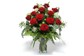 Arranjo com 12 Rosas Vermelhas em base de vidro